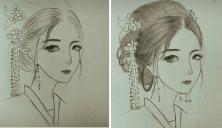 二月二，電力作家坐家“戰(zhàn)疫”新作——觀美姬素描遙寄故鄉(xiāng)九妹