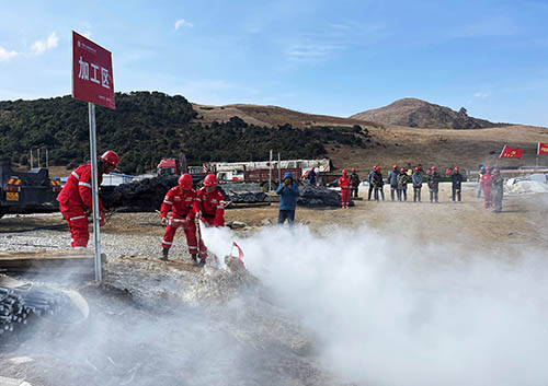 中國安能第二工程局四川涼山項目部開展防火、防汛、防地質(zhì)災害綜合演練