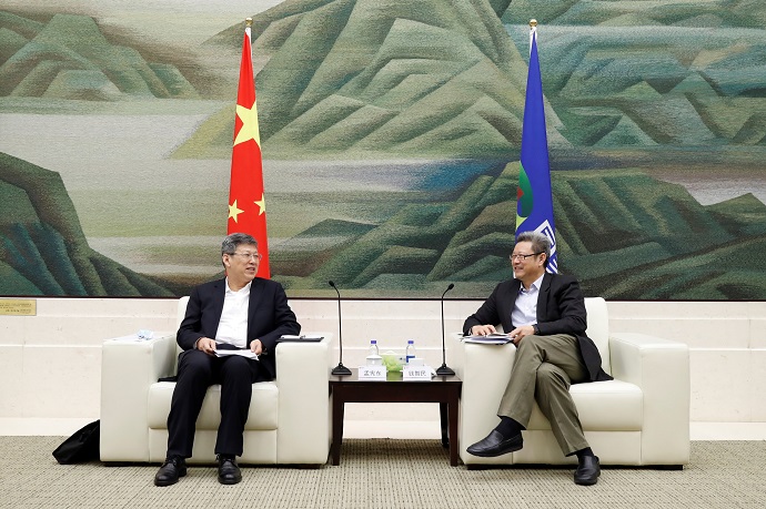 錢智民會(huì)見(jiàn)內(nèi)蒙古自治區(qū)黨委常委、通遼市委書(shū)記孟憲東