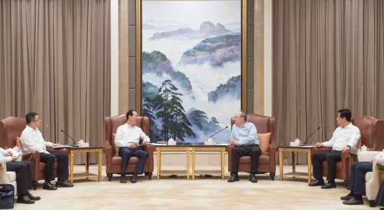 中國電建集團公司黨委書記、董事長丁焰章拜會福建省委書記尹力、省長趙龍