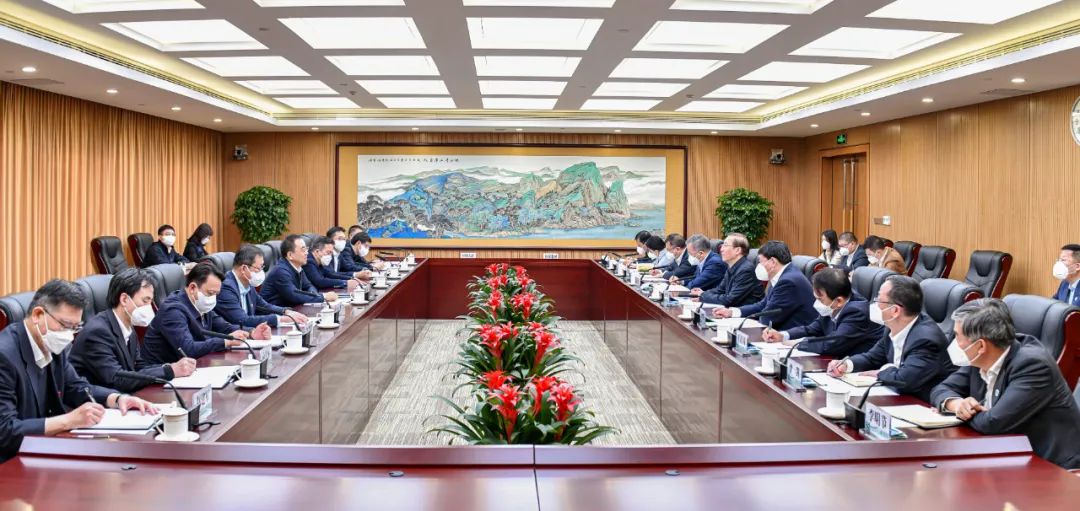 鄒磊、劉明勝與國家電網(wǎng)董事長辛保安、總經(jīng)理張智剛會談