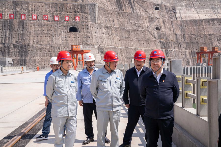 國資委黨建局局長、央企團(tuán)工委書記姚煥調(diào)研白鶴灘水電站