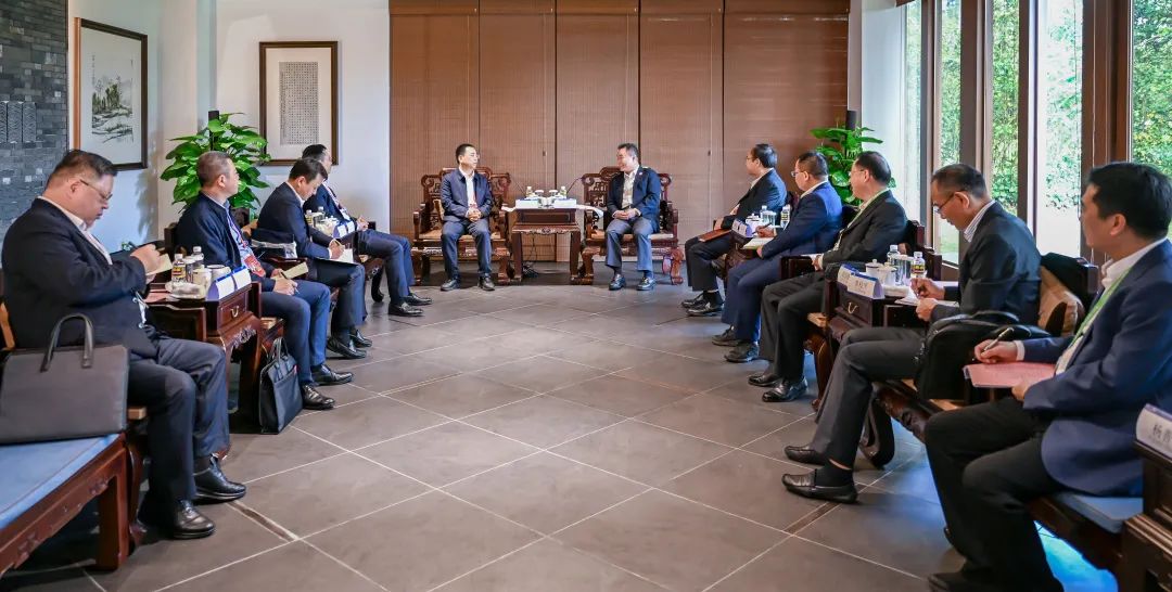 大唐集團黨組書記、董事長鄒磊與海南省副省長倪強會談