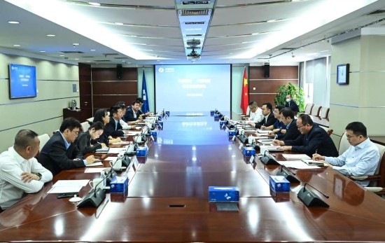 中國電建黨委常委、副總經理劉源與中國建材股份副總裁王兵舉行會談
