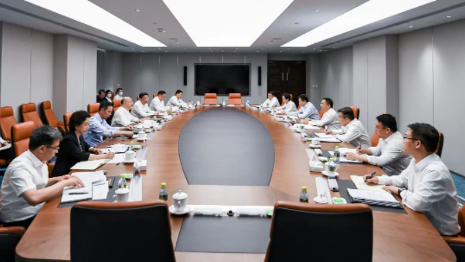 鄒磊、劉明勝與河北省省長王正譜會談