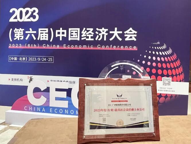 廣西能源股份榮獲最具社會責(zé)任感上市公司獎項(xiàng)