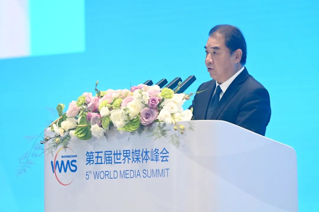 南方電網(wǎng)公司董事長(zhǎng)、黨組書(shū)記孟振平在第五屆世界媒體峰會(huì)上作主旨發(fā)言
