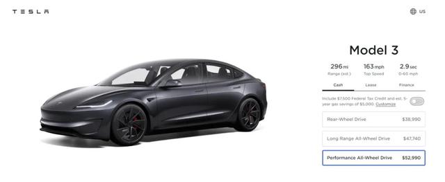 新款Model 3發(fā)布，約38萬元!特斯拉最新“成績單”公布!