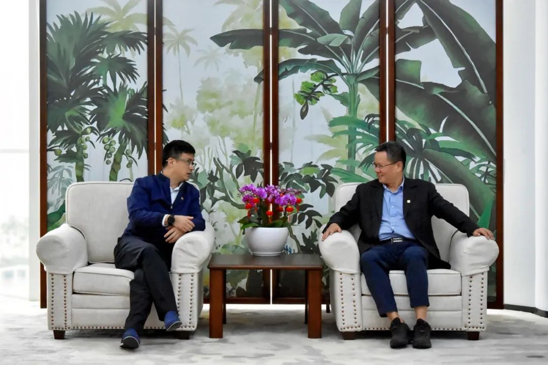 國(guó)電投海南公司黨委副書記、總經(jīng)理劉波濤拜訪大唐海南公司黨委書記、董事長(zhǎng)王俊啟