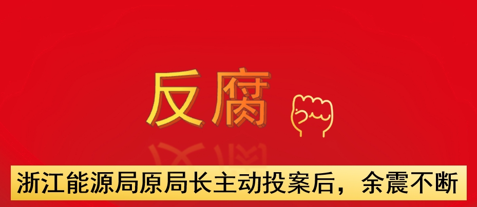 浙江能源局原局長(zhǎng)主動(dòng)投案后，余震不斷