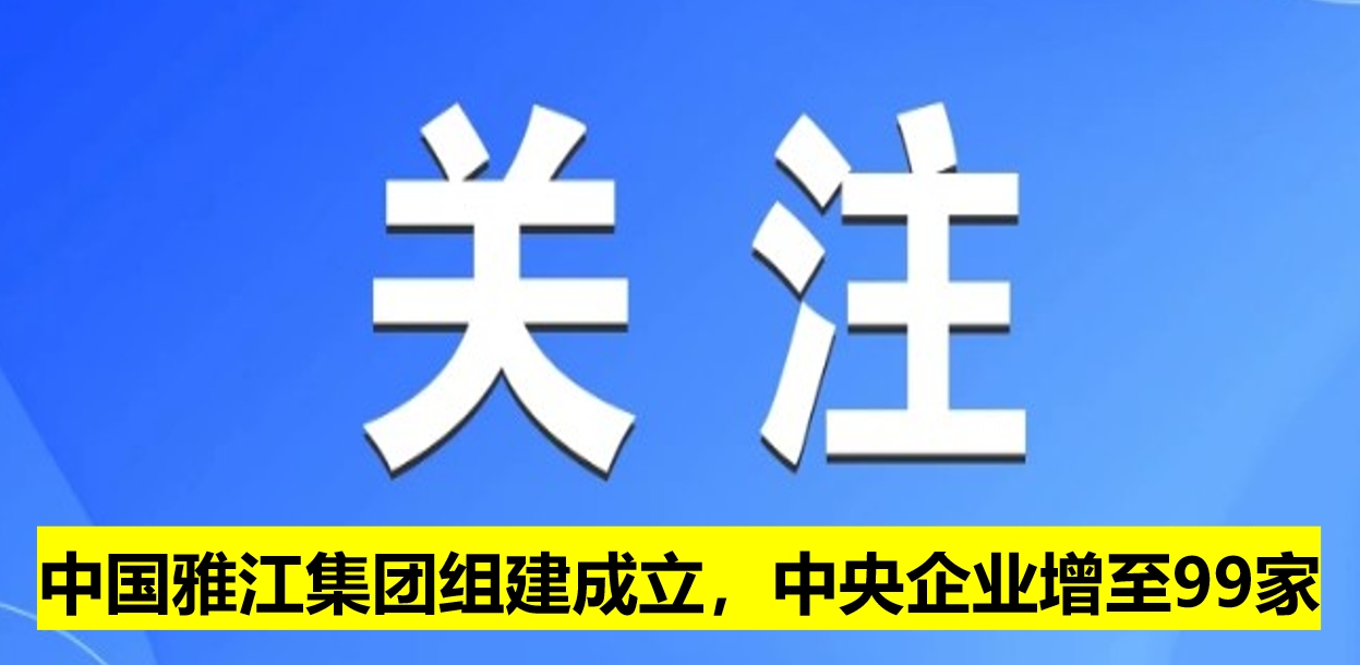 中國雅江集團(tuán)組建成立，中央企業(yè)增至99家